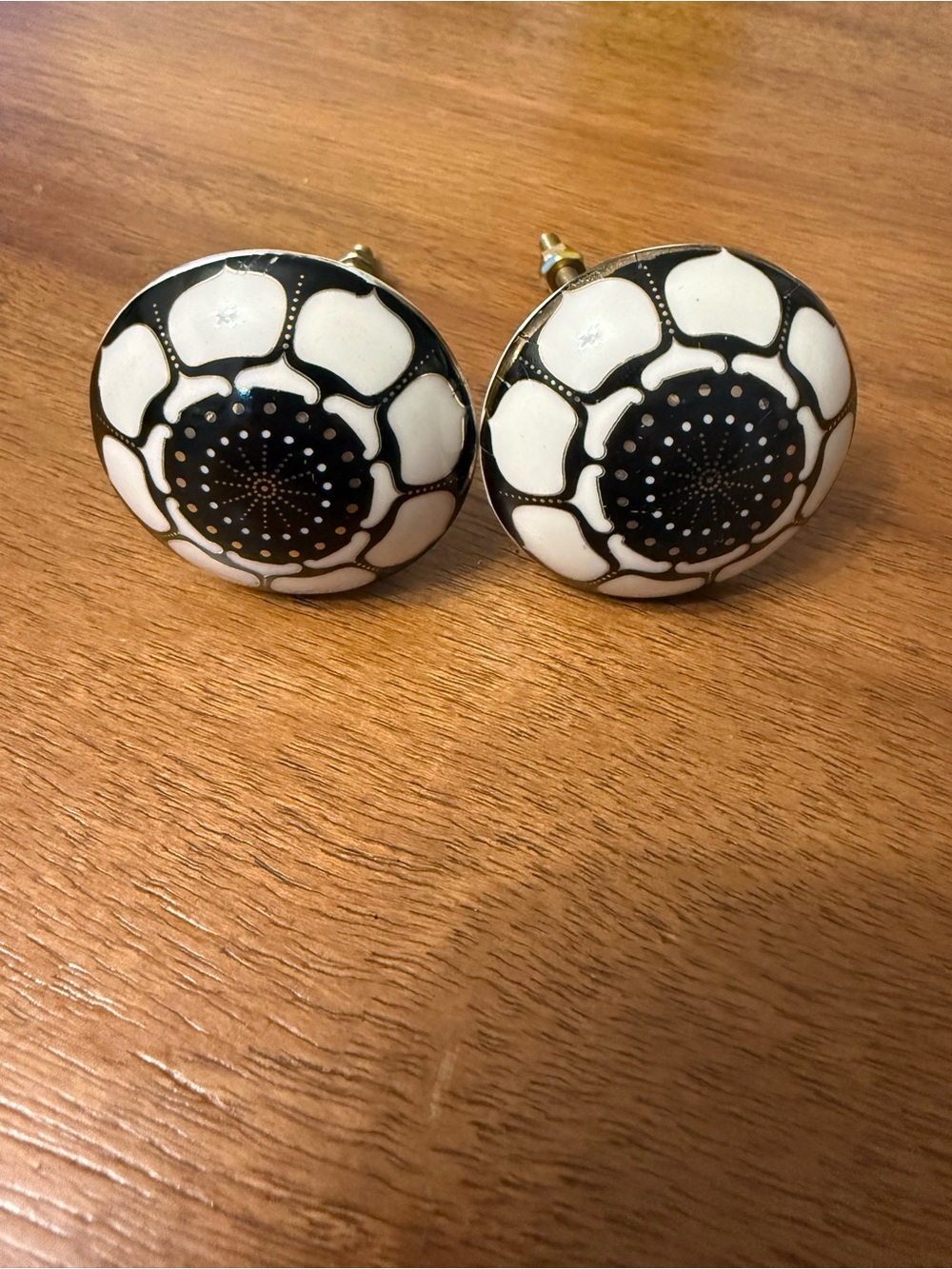Anthropologie Set of 2 Ceramic Knobs